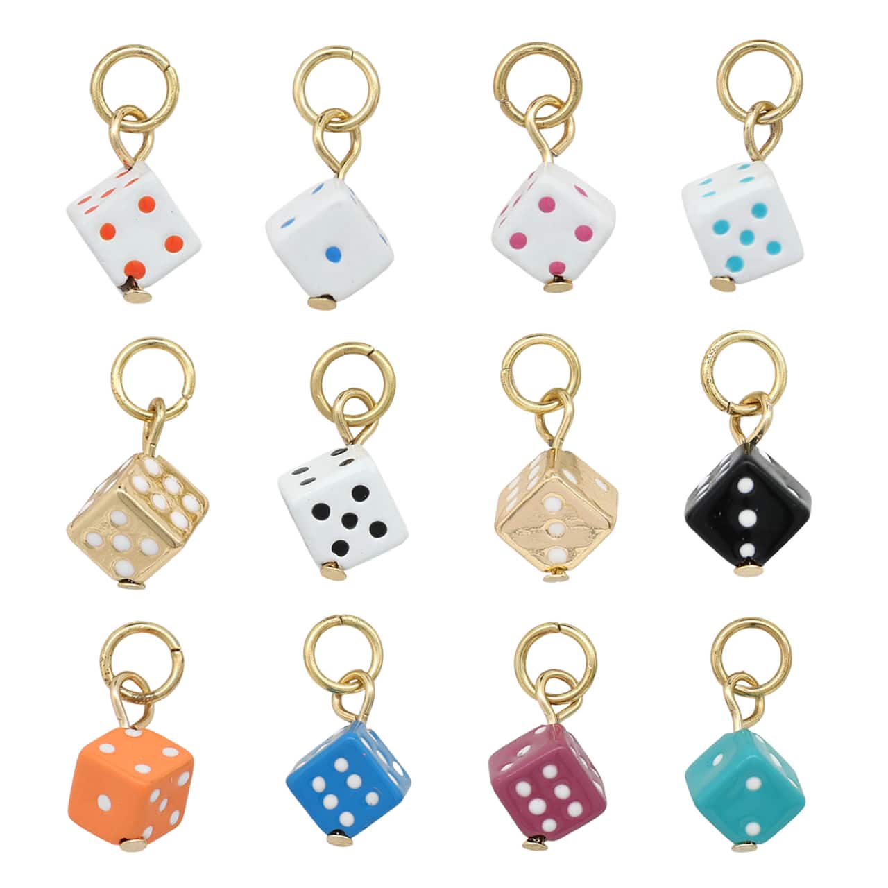 12 Packs: 12 ct. (144 total) Dice Charms by Bead Landing™